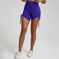 Side Drawstring Adjustable High Waist Short