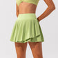 Fake 2-Pieces Tennis Skirt With Pocket