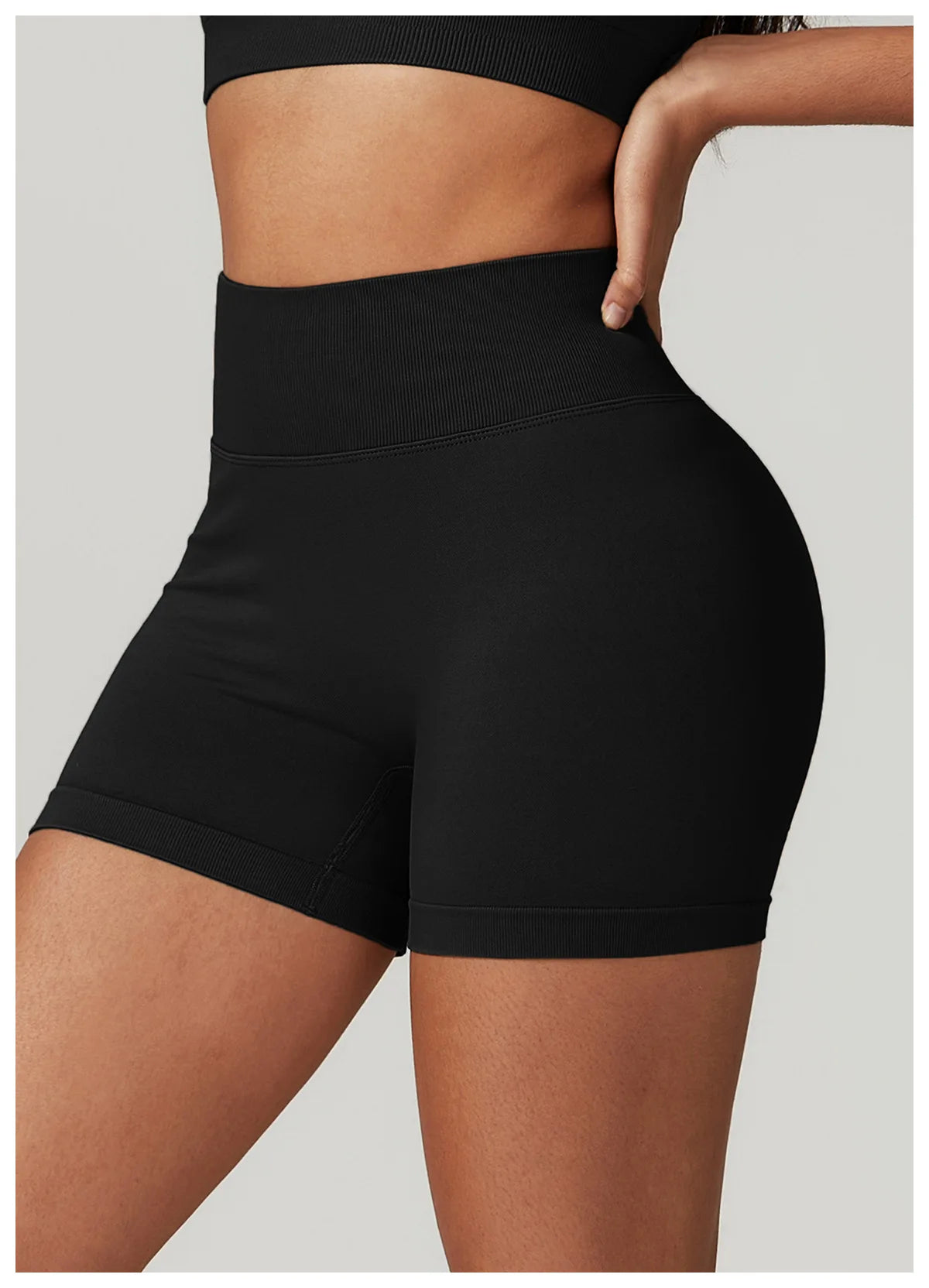 Seamless Stretchy High Waist Booty Short