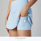 Cool Fabric Cross Waist Tennis Skirt with build-in Short