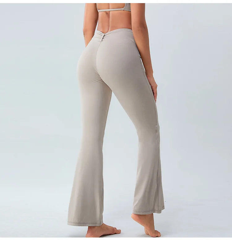 Butterfly Shaped High Waist Flare Pant