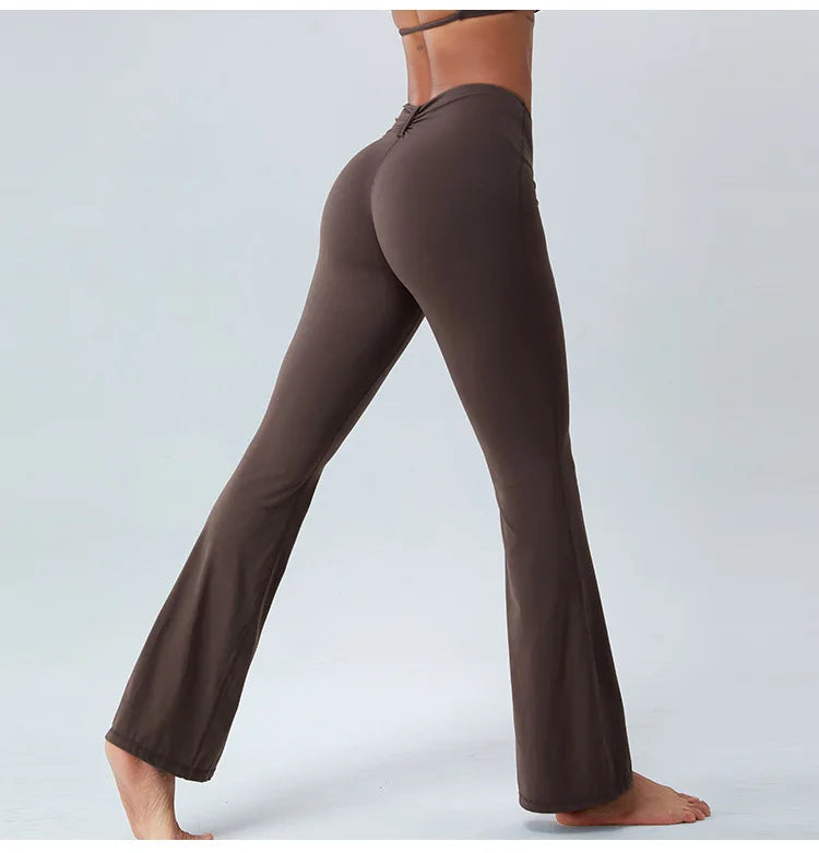 Butterfly Shaped High Waist Flare Pant