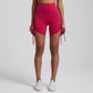 Side Drawstring Adjustable High Waist Short