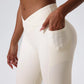 Cross High Elastic Soft Fabric Flared Pant