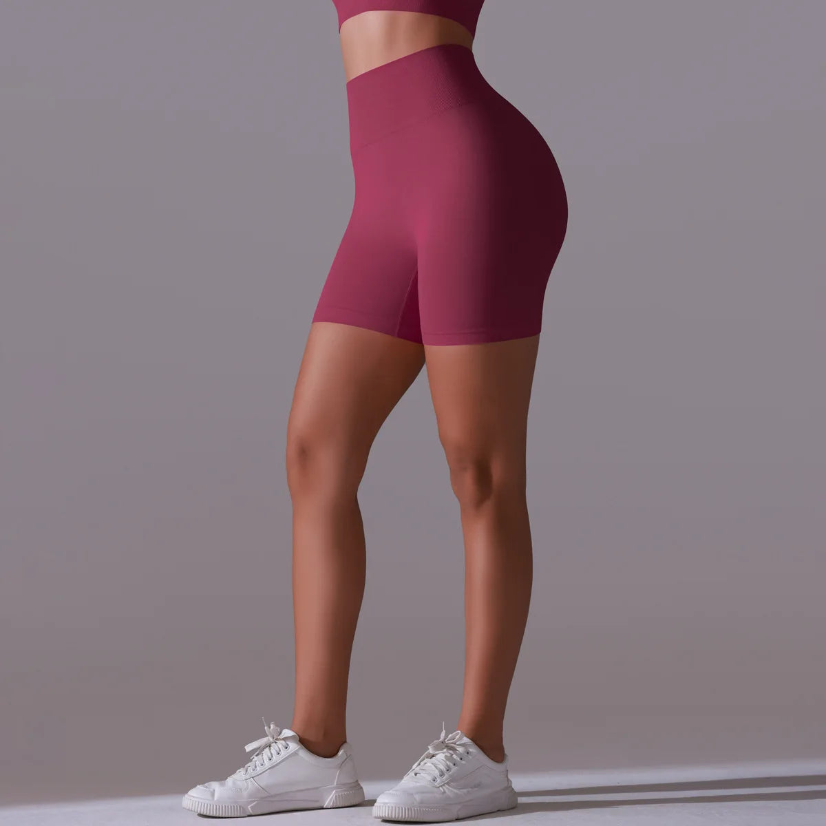 High Waist Elastic Peach Hip Booty Short