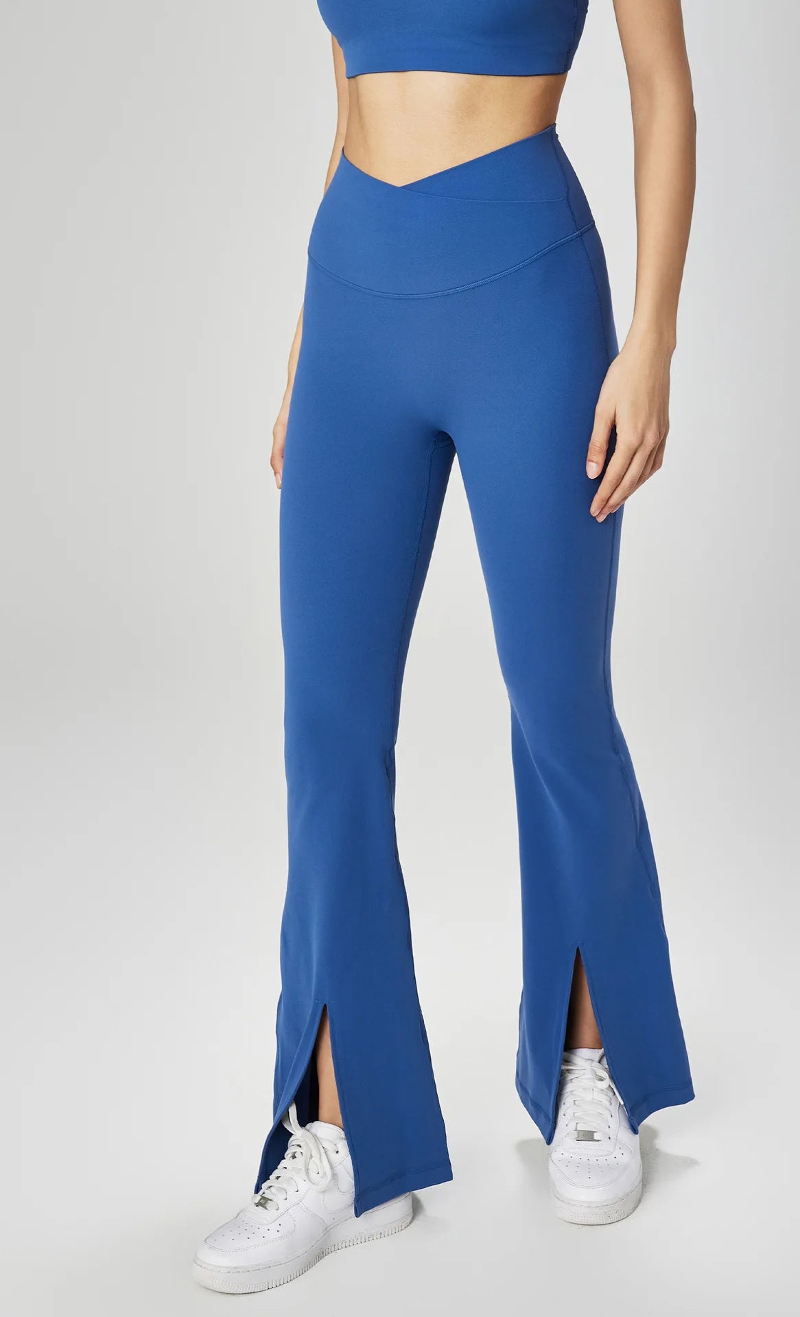 Cross High Waist Wide Leg Split No T-Line Pant