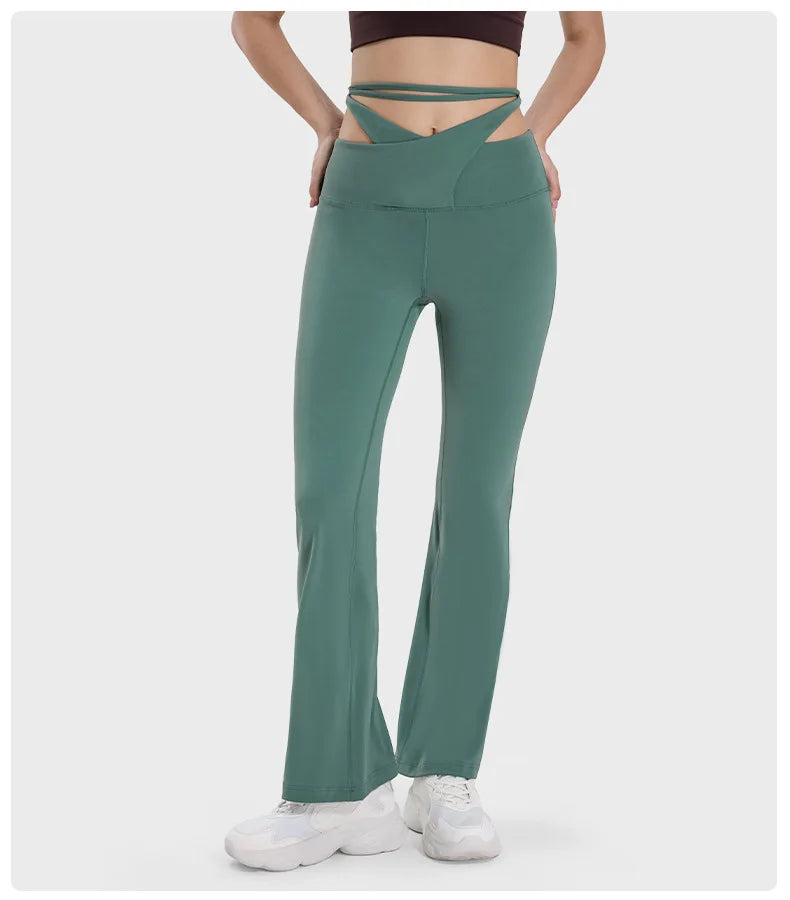 Soft Fabric Cross High Waist Pant