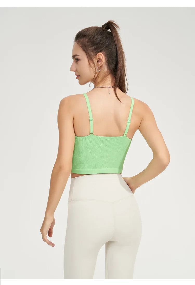 Seamless Stretchy Adjustable Straps Vest