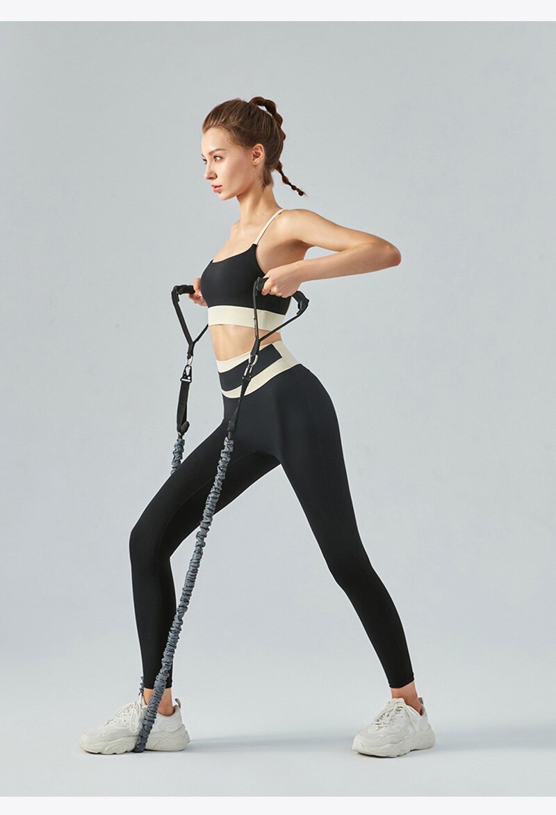 Contrast High Waist Push-Up Pant