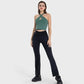 Cross Hanging Neck Crop Top with Pad