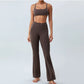 Butterfly Shaped High Waist Flare Pant