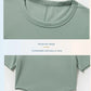 Cooling Fabric Vertical Rib T-Shirt