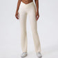 Cross High Elastic Soft Fabric Flared Pant