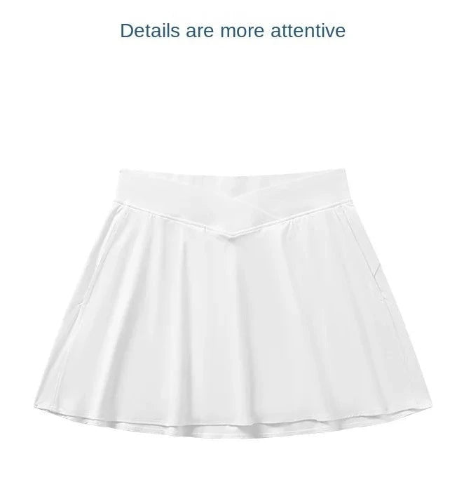 Cool Feel Loose Cross Waist Skirt