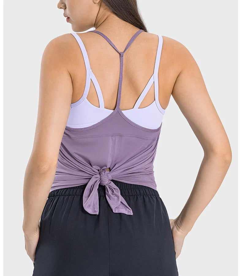 Soft Lightweight Butterfly Back Swing Loose Tank