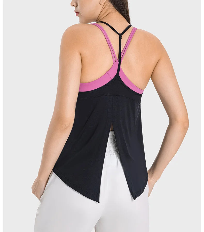 Soft Lightweight Butterfly Back Swing Loose Tank