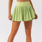 Fake 2-Pieces Tennis Skirt With Pocket