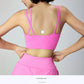 Soft Fabric Double Sling Deep V-Neck Bra