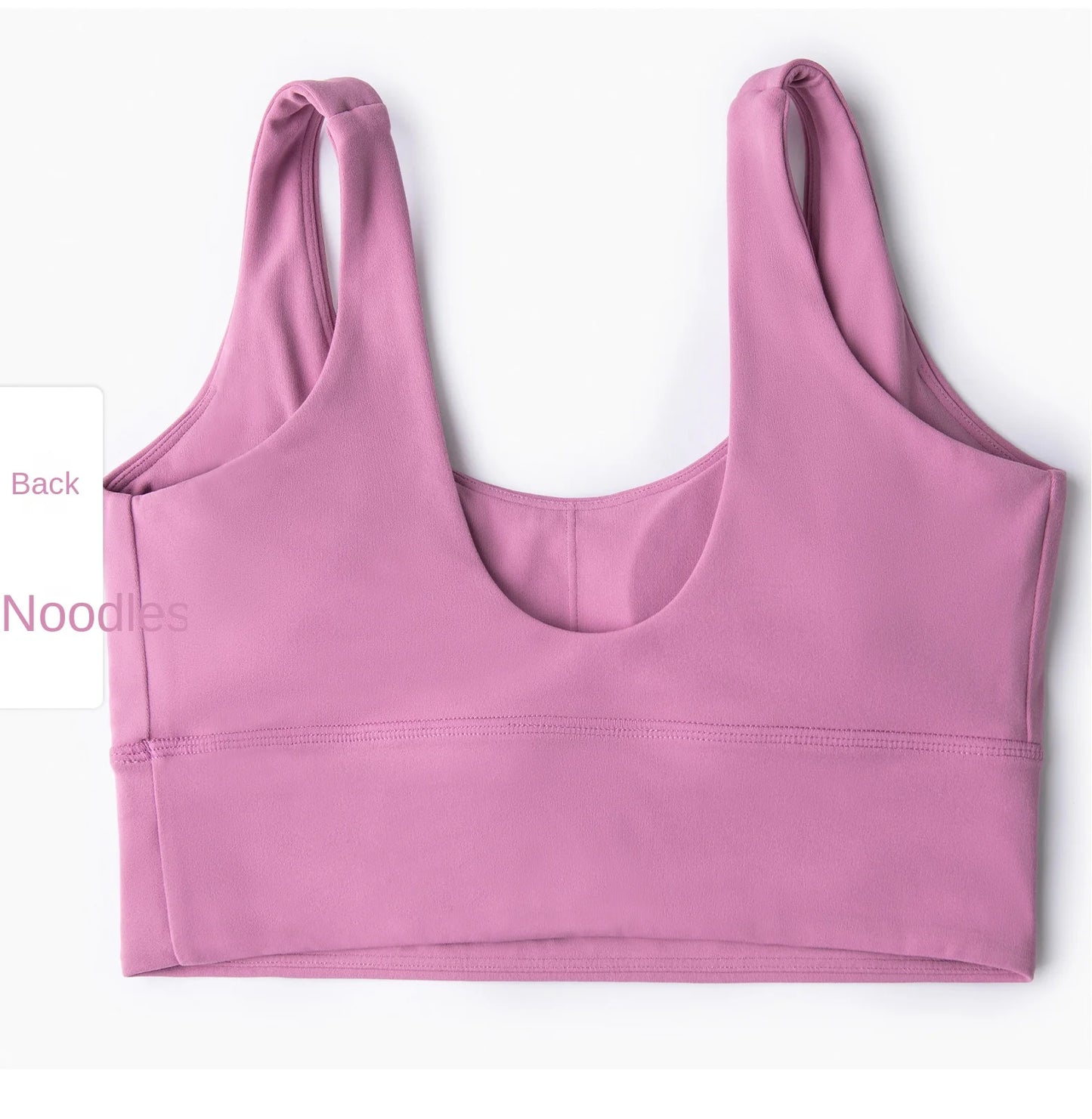 Soft Fabric Wide Strap U-Neck Bra