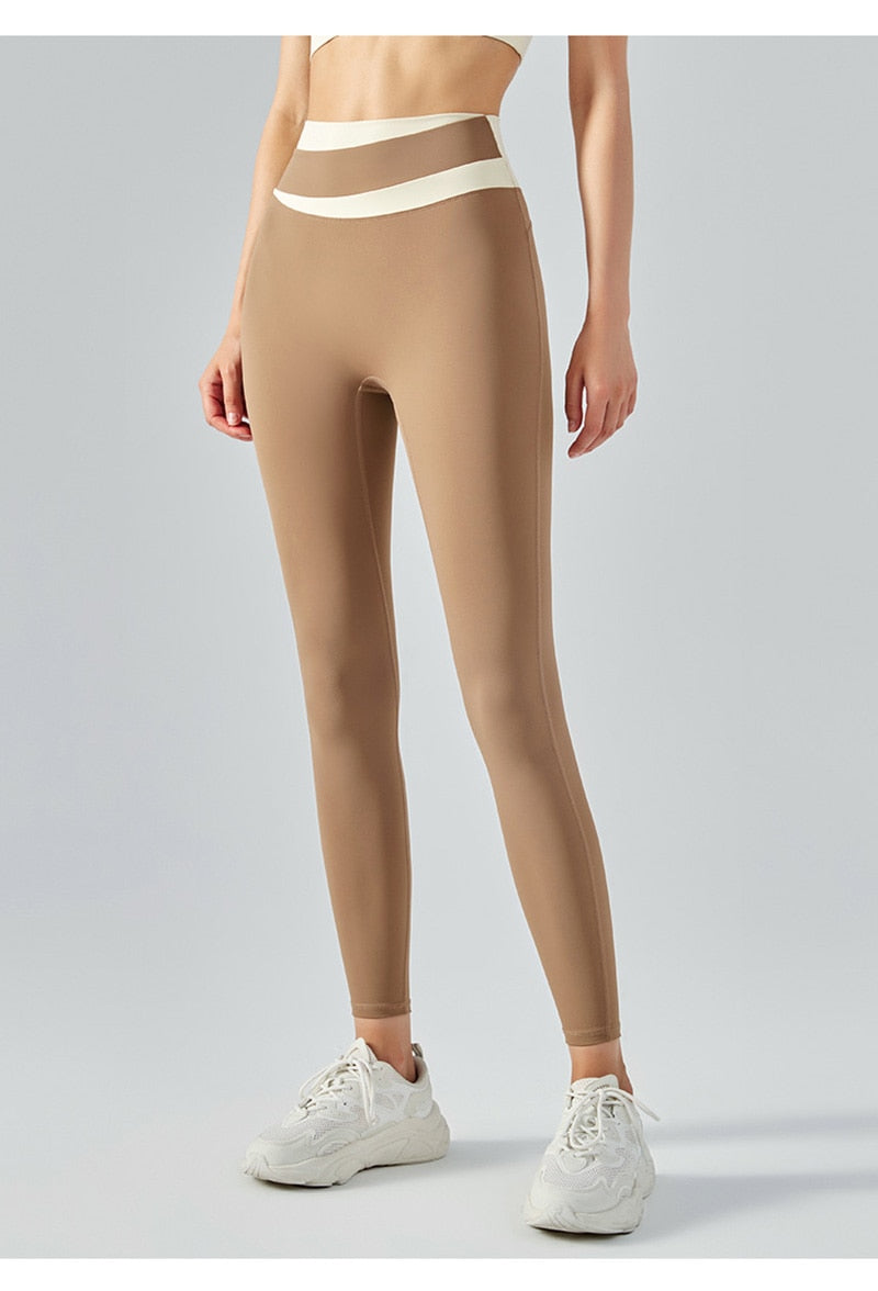 Contrast High Waist Push-Up Pant