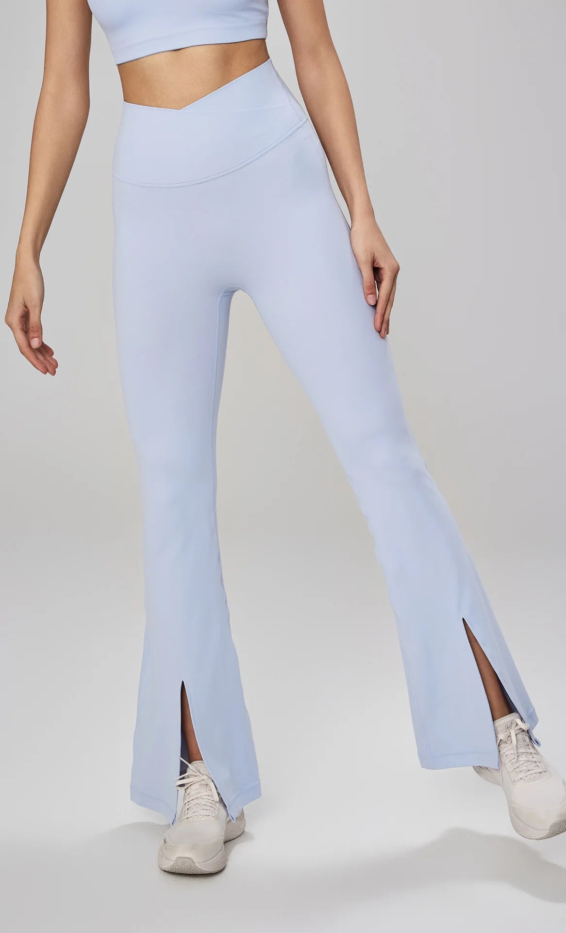 Cross High Waist Wide Leg Split No T-Line Pant