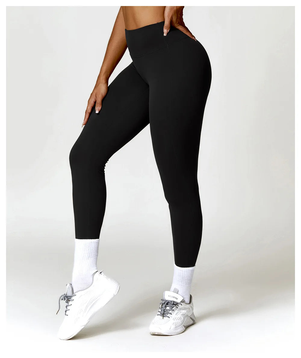 High Belt Hip Lifting Booty Pant