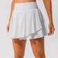 Fake 2-Pieces Tennis Skirt With Pocket