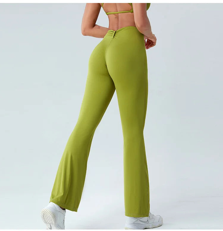 Butterfly Shaped High Waist Flare Pant