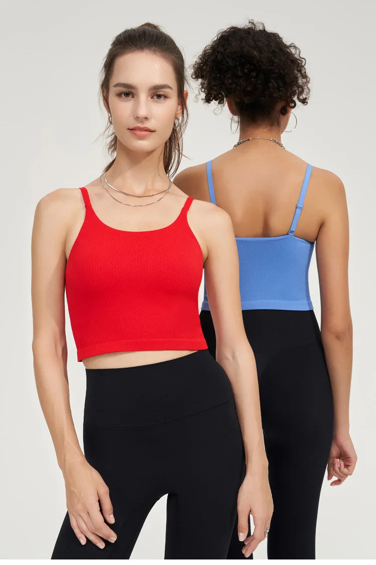 Seamless Stretchy Adjustable Straps Vest