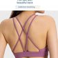 V-Neck Strap Cross Back Push-up Bra