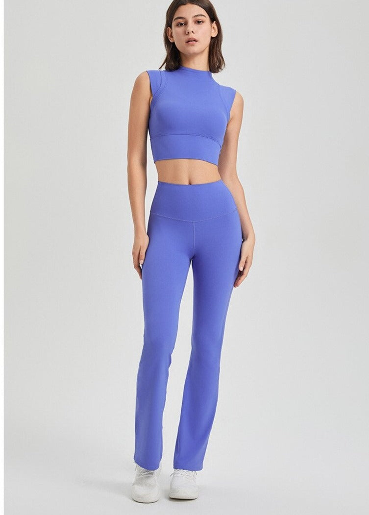 Soft Fabric High Waist Booty Flare Pant