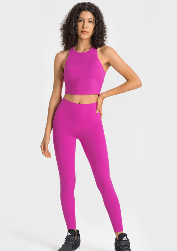 High Impact Upward Bra & High Waist Pant Matching Set