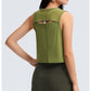 Loose Back Hollow Yarn Stitching Tank Top