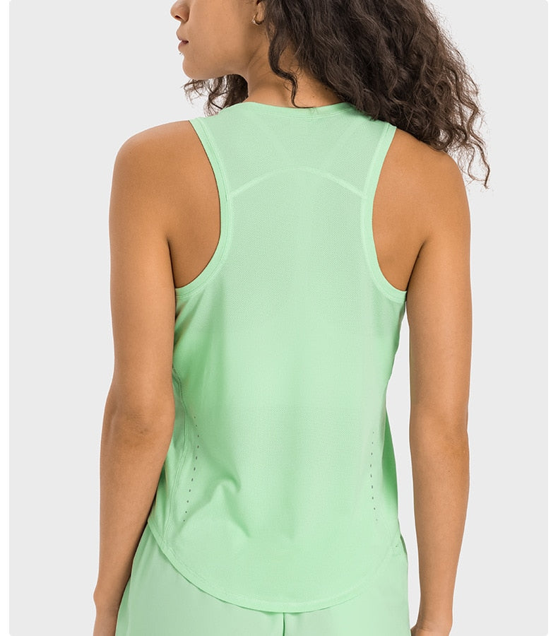 Breathable Smock Mesh Tank Top