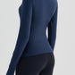 Soft Fabric Hip Length Slim Half Zip Jacket