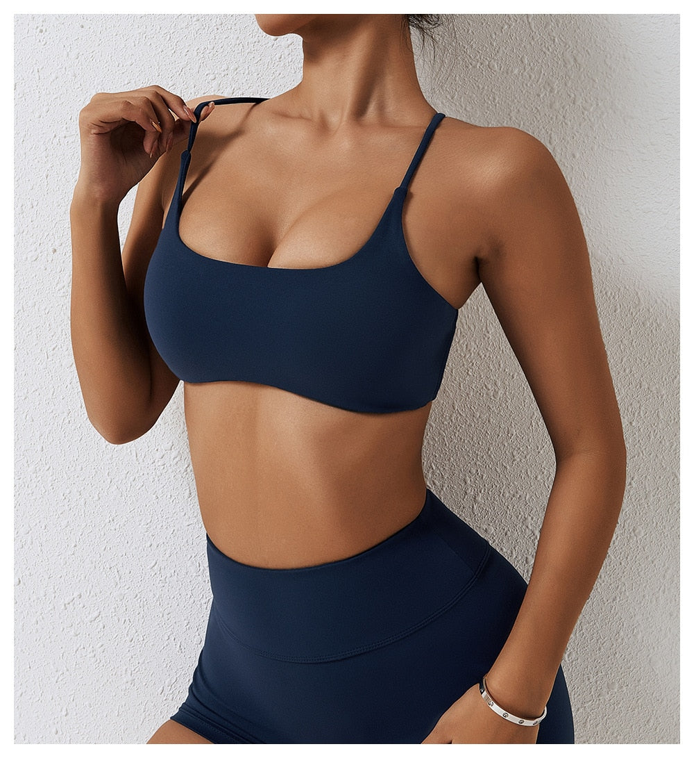 Sexy Straps Cross Stretchy Push Up Bra