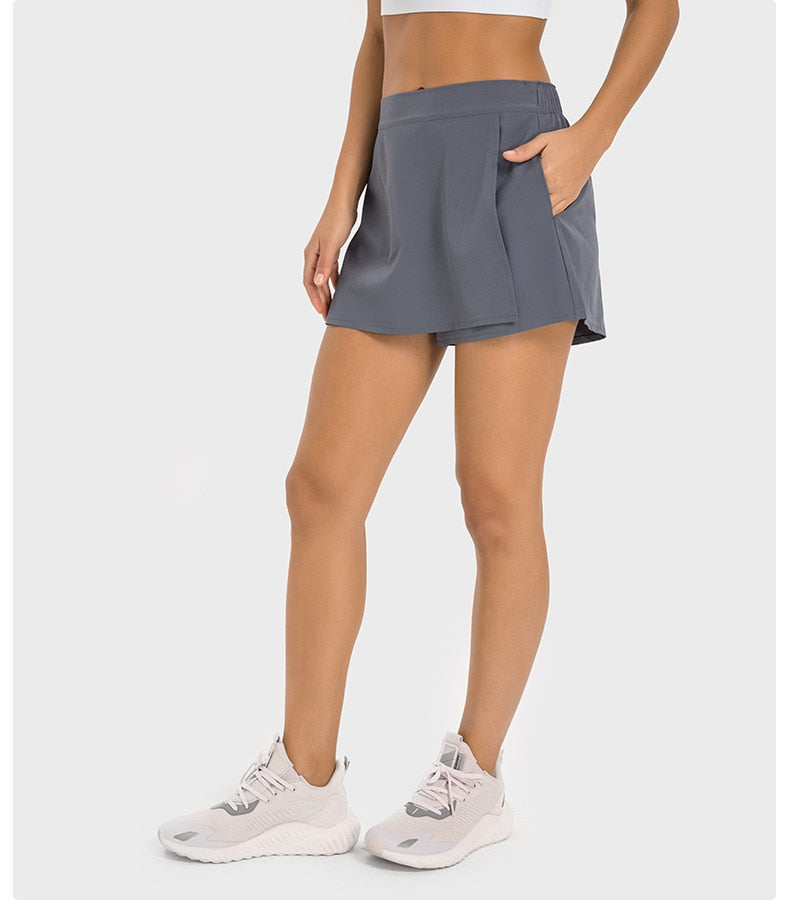 Cool Feel Fabric Anti-slip Short With Pockets