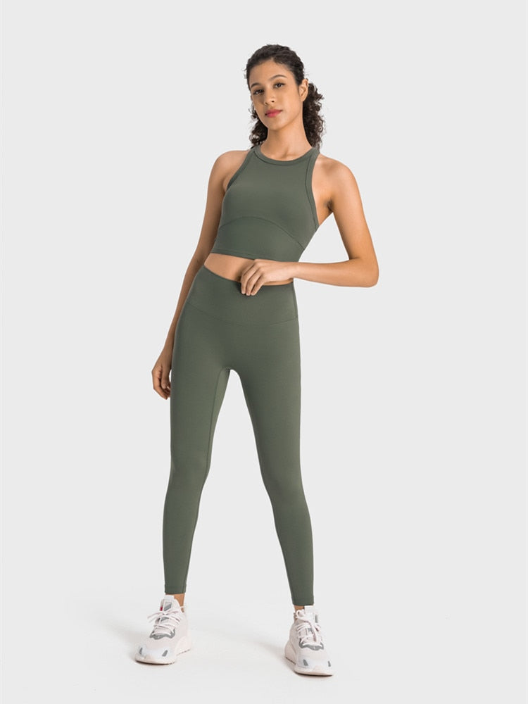 High Impact Upward Bra & High Waist Pant Matching Set