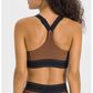 Soft Fabric U-Neck High Strength Stripe Bra