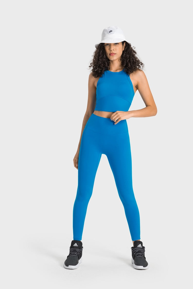 High Impact Upward Bra & High Waist Pant Matching Set