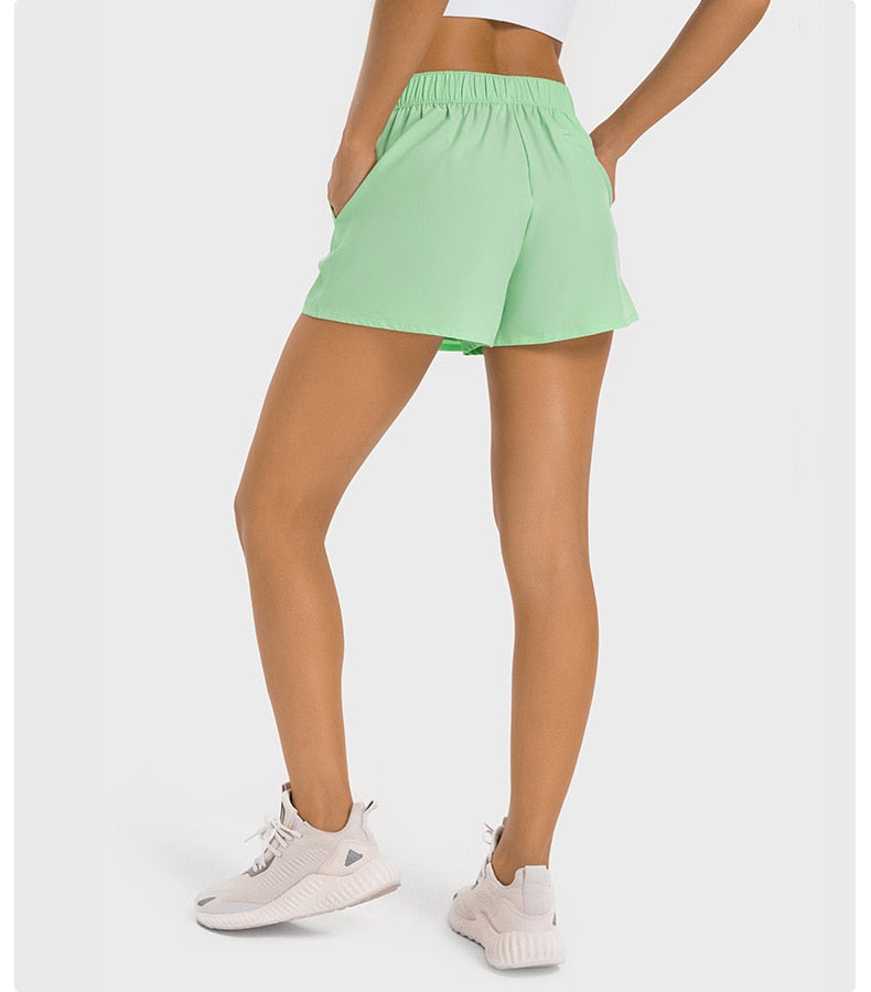 Cool Feel Fabric Anti-slip Short With Pockets