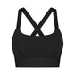 X-cross Back Buckle High Strength Bra