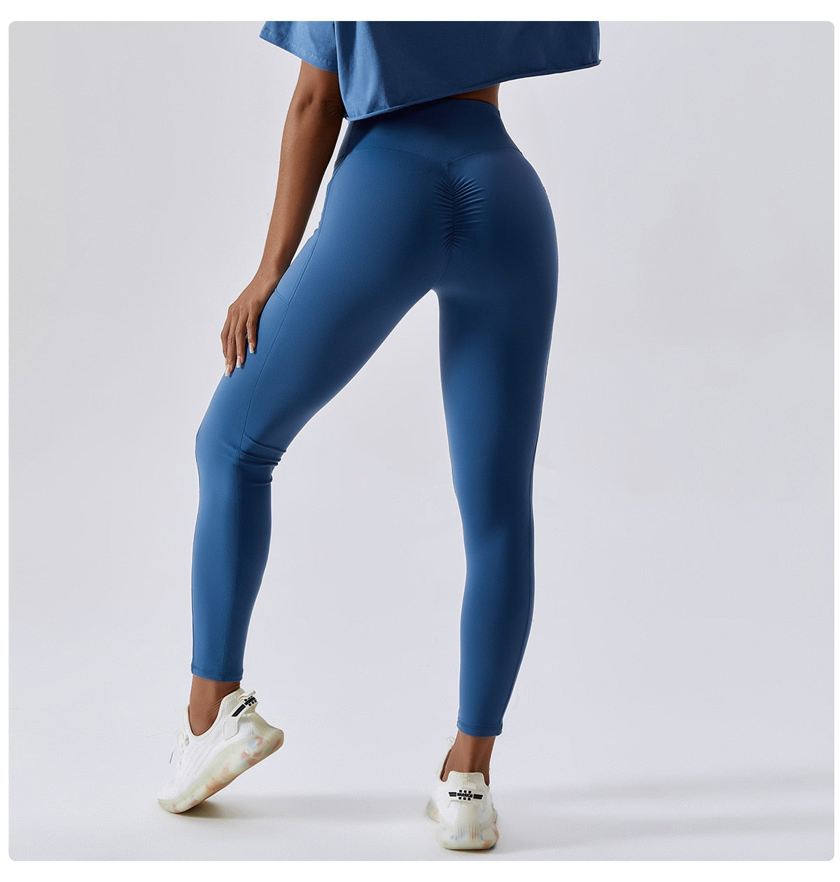 Scrunch Butt High Waist Pant With Pockets